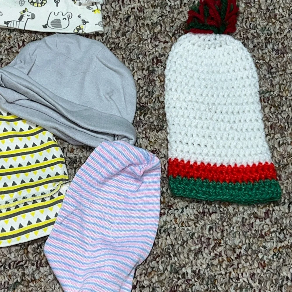 infant newborn Boy, girl, hat, Assorted Kids Beanie Set, Lot of‎ 11 hats